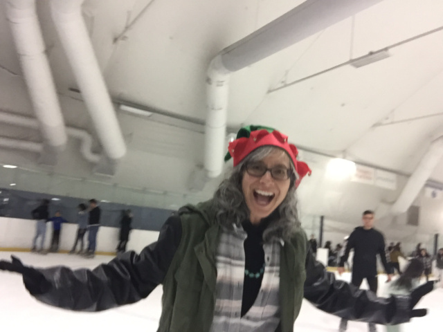 Ice Skating Crazy Girl