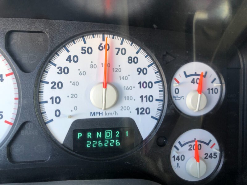 Dodge Ram mileage as full-time RVers