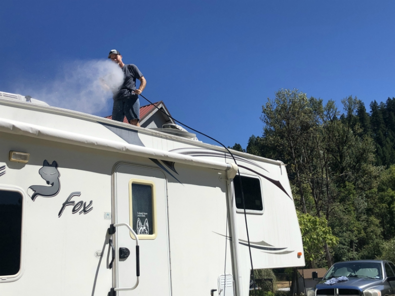 RV washing is a pain