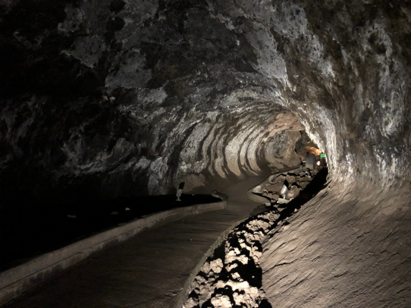 Inside Lava Beds Mushpot Cave