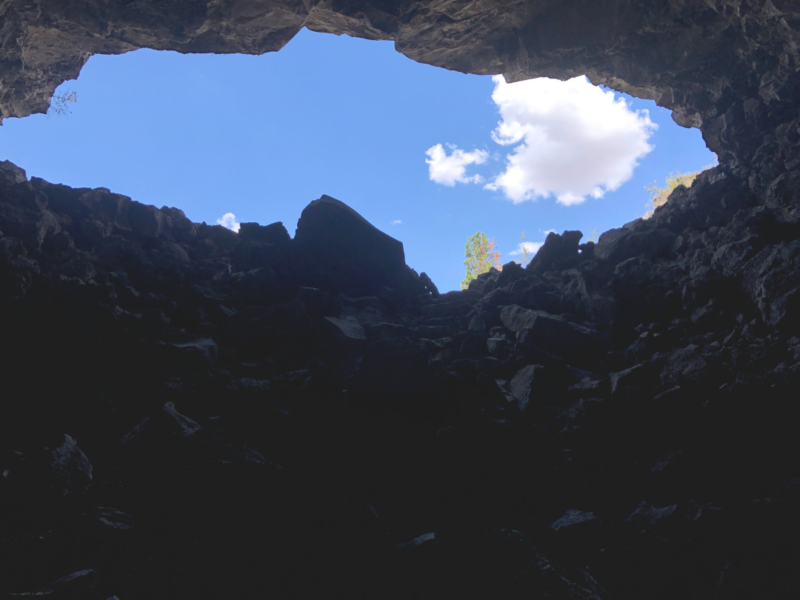 Inside Lava Beds Skull Cave