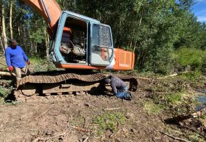 excavator track repair