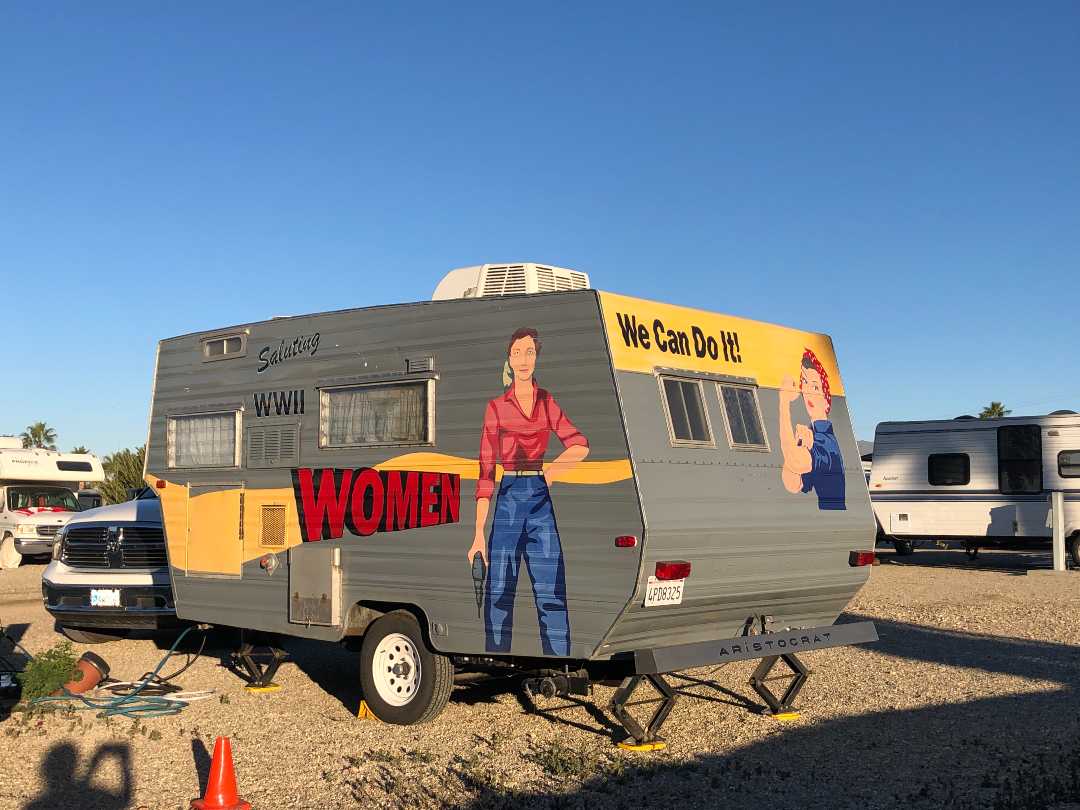 Rosie the RIveter RV at Fountain of Youth