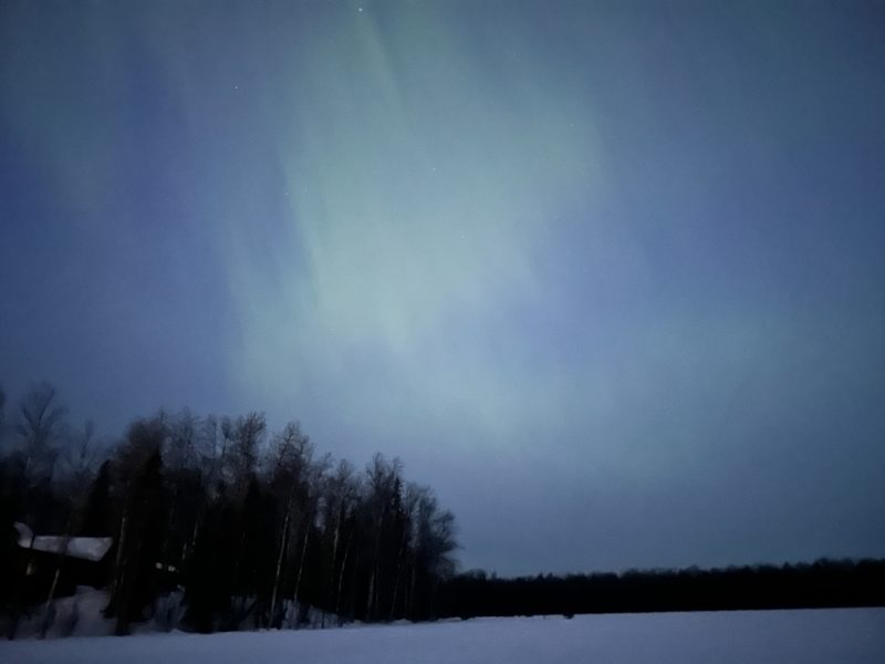 Northern Lights on Willow Lake, March 3, 2024
