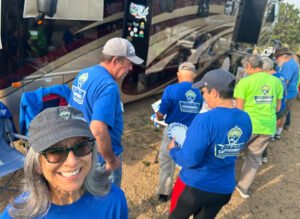 Workamping team at Mary's Lake 2025